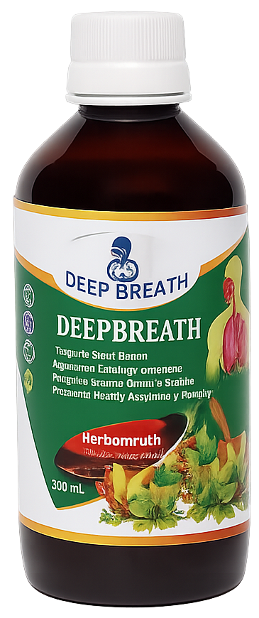 Deep Breath Ayurvedic Syrup bottle
